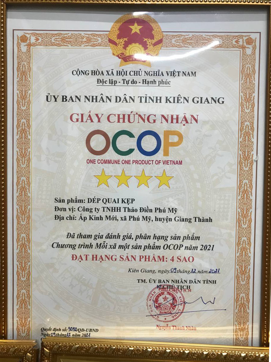 Chứng nhận OCOP